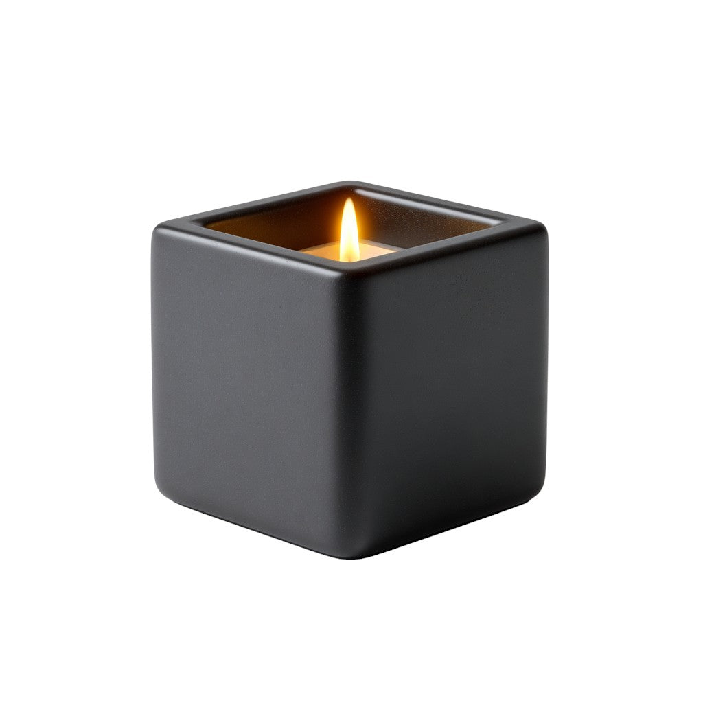 Kirovex Matte Black Cube Oil Burner