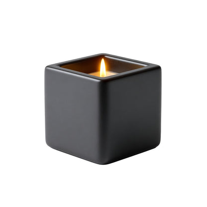 Kirovex Matte Black Cube Oil Burner