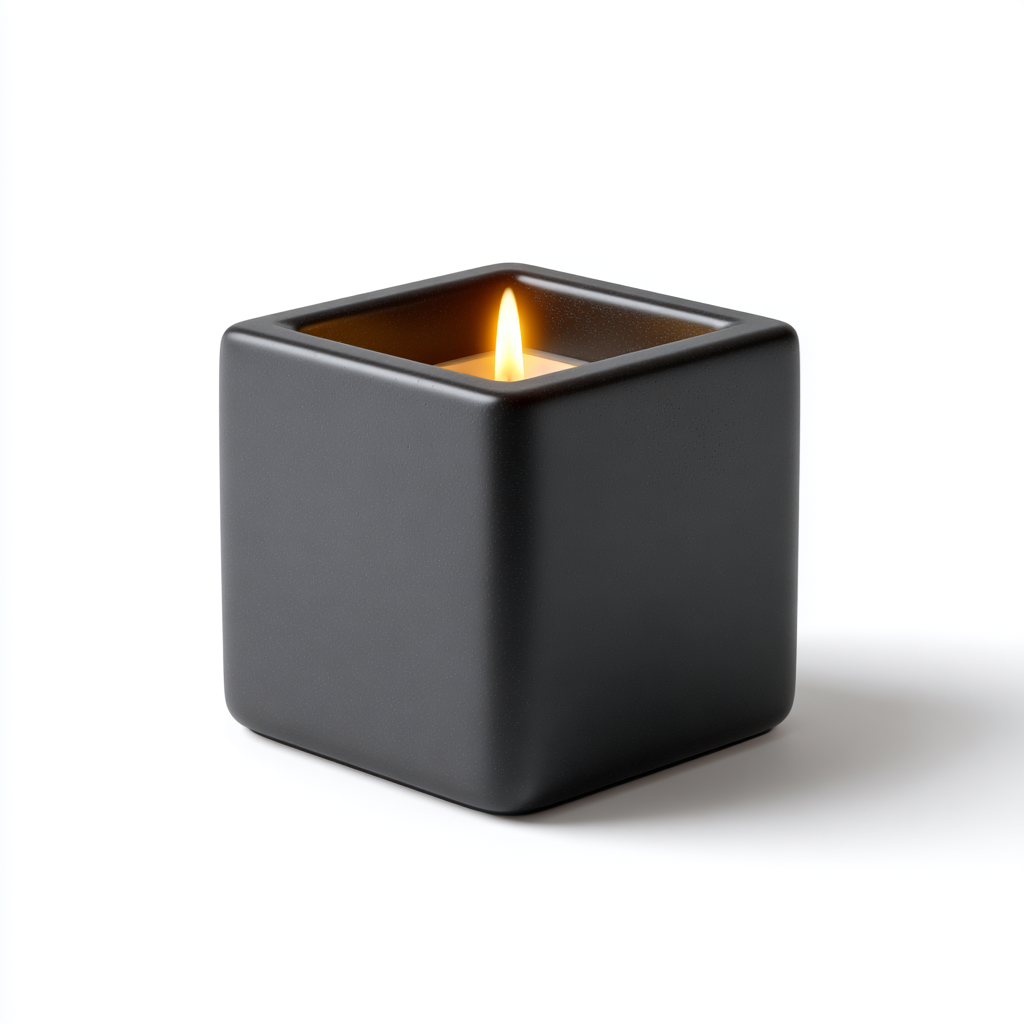 Kirovex Matte Black Cube Oil Burner